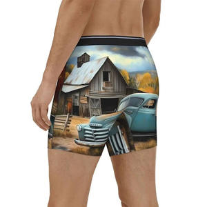 New Trend 100% Cotton <strong>Novelty</strong> Custom Print Custom logo Men's Underwear Men's Jockstrap Green <strong>Novelty</strong> Sports Comfort <strong>Boxers</strong> - Product Image 5