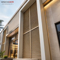 Grille de ventilation verticale moderne de type Z pour CVC, avec cadre en alliage d'aluminium, écologique