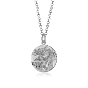 Collar con Colgante del Zodiaco <span class=keywords><strong>Acuario</strong></span> de Plata de Ley 925 Chapado en Oro de 14k, Elegante y Exquisito, Personalizado por Maimang, para Mujer y <span class=keywords><strong>Hombre</strong></span> - Product Image 5