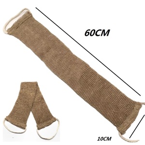 Guantes Exfoliantes de Cáñamo Biodegradables con Logotipo Personalizado, Guante Exfoliante de Ducha de Yute y Algodón, Esponja Vegetal, Cinturón Exfoliante Corporal - Product Image 2