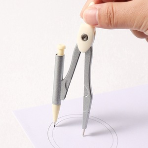 Xiaoyuer2228 Ensemble de deux compas en alliage d'aluminium pour étudiants, pour examens et dessins, fournitures scolaires - Product Image 1