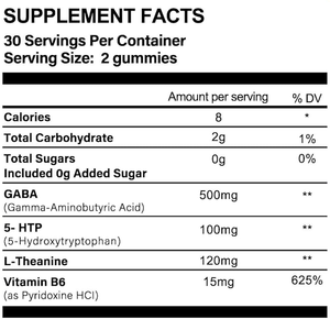 ONEHEALL Gummies GABA Vitamines <span class=keywords><strong>D6</strong></span> Suppléments Sommeil GABA L-Théanine Gummy - Product Image 2
