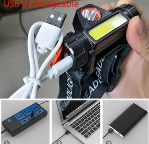 <span class=keywords><strong>Linterna</strong></span> <span class=keywords><strong>de</strong></span> <span class=keywords><strong>cabeza</strong></span> <span class=keywords><strong>LED</strong></span> <span class=keywords><strong>recargable</strong></span> por USB, COB XPE, para exteriores, Camping, minería, correr, <span class=keywords><strong>precio</strong></span> barato - Product Image 4