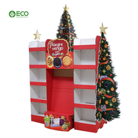 Présentoir en carton pour cadeau de Noël promotionnel personnalisé ECO Présentoir pour magasin de supermarché