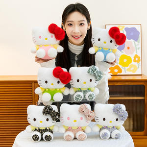 <span class=keywords><strong>Peluche</strong></span> Anime <span class=keywords><strong>di</strong></span> Alta Qualità 20cm, Gattino con Vestito Floreale, Imbottito con Cotone PP, Adatto per Distributori Automatici - Product Image 2