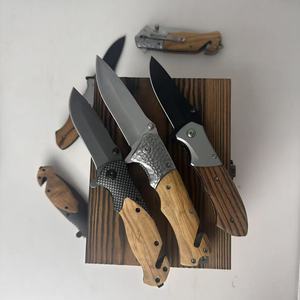Coltello Tascabile Multifunzionale Pieghevole in Legno e Acciaio Inossidabile, Spedizione Gratuita negli USA, Regalo <span class=keywords><strong>per</strong></span> la Festa del Papà, Regalo <span class=keywords><strong>per</strong></span> lo Sposo - Product Image 1
