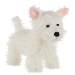 Jouets en peluche créatifs et <span class=keywords><strong>mignons</strong></span> en gros : Chiot de West Highland White Terrier en peluche, doux et câlin, cadeaux parfaits pour les enfants - Product Image 1