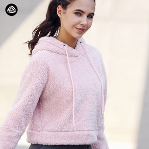 Veste pelucheuse manteau polaire à capuche pour femmes, chandail long, vêtement d'extérieur confortable, collection - Product Image 5