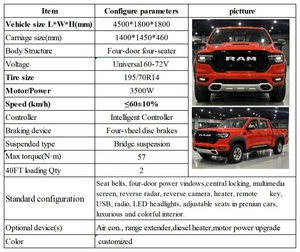 Camionnettes électriques à double rangée 4 places, mini-fourgonnette de transport à énergie nouvelle, véhicule électrique automobile, la voiture électrique - Product Image 6