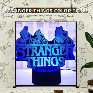 Escultura de Acrílico Personalizada, Colorida, de Plástico, de Doble Cara, para Mesa, con Sensor Táctil, Estilo Stranger Things - Product Image 2