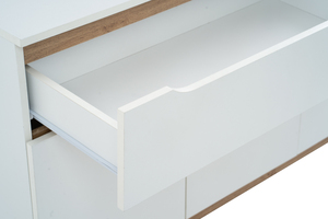 Stylish White Oak Colour MANDO 1.6M Sideboard Two-Tone Buffet Cabinet with Large Storage for Modern Dining Room and Living Area - Product Image 5