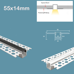 Système d'éclairage à <span class=keywords><strong>corniche</strong></span> <span class=keywords><strong>LED</strong></span> linéaire à encastrer RGBW personnalisable et à intensité variable Installation cachée <span class=keywords><strong>Plafond</strong></span> moderne Design Aluminium - Product Image 1