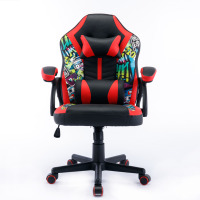 Chaise de jeu ergonomique pivotante en cuir PVC robuste pour PC, personnalisable OEM
