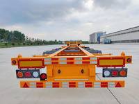 40 Pieds 20FT 2/3/4 Essieu 40t 60t 80t Skeleton Flatbed Semi Remorque pour 20 40 45 FT Conteneur Transport Châssis Fabricant