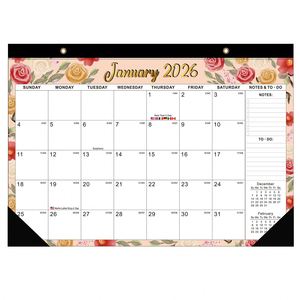 Calendrier de bureau exécutif magnétique auto-adhésif 2026-2027 avec planificateur hebdomadaire et mensuel et bloc-notes – Vente en gros - Product Image 2