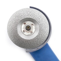 Disque de meulage diamanté brasé sous vide 4/4,5/5 pouces, grain fin, disque abrasif pour meuleuse d'angle, disque de coupe pour granit, marbre, pierre
