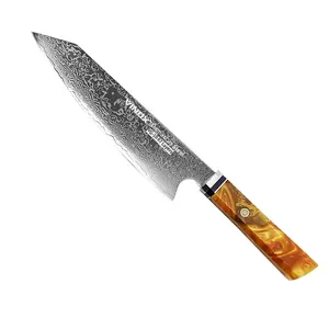 VINOX Couteau de chef de cuisine moderne et personnalisable VG10 Damas Messer 8 "Couteau d'usine chinoise