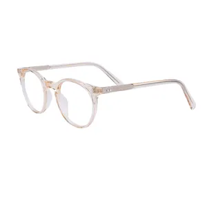 Toptan temizle el yapımı özel moda İtalya tasarımcı gözlük optik çerçeve gözlük