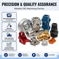 Pièces usinées CNC de précision sur mesure, service de tournage 5 axes pour composants en laiton, aluminium et acier inoxydable