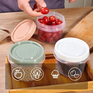 8 boîtes rondes de 500 ml pour conserver les aliments frais, récipients de stockage pour réfrigérateur, fruits, collations, bocaux hermétiques, compatibles micro-ondes - Product Image 5