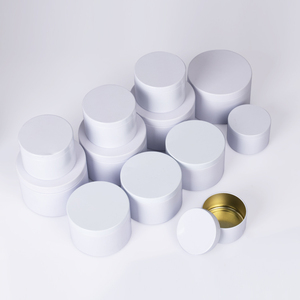Wholesale 2oz 4oz 6oz 8oz Empty Round <strong>Rose</strong> Gold White Black Seamless Metal Container Custom Candle <strong>Tins</strong> With Lid - Product Image 5