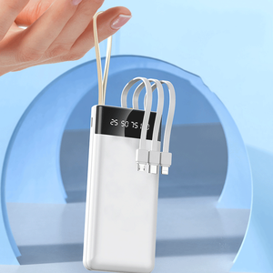 Power Bank Multifunzione Changs 10000mAh con Cavo Integrato, Ricarica Rapida, Micro USB, Supporto, Display LED, Caricabatterie Portatile - Product Image 1