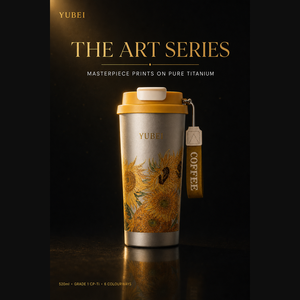 Tazza da Caffè Isolata in Titanio Puro <span class=keywords><strong>Van</strong></span> <span class=keywords><strong>Gogh</strong></span>, Bottiglia d'Acqua <span class=keywords><strong>di</strong></span> Alta Qualità per Ragazze, Nuovo Regalo <span class=keywords><strong>di</strong></span> Compleanno, Tazza in Titanio 520mL - Product Image 1