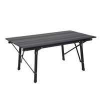 Table de camping pliante réglable en hauteur en alliage d'aluminium personnalisée, chaise portable, mobilier d'extérieur