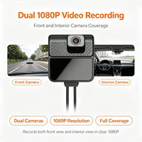 Caméra de tableau de bord double 4G TrackTok, caméra avant et intérieure 1080P, traceur GPS de voiture, enregistreur vidéo 2 canaux, suivi GPS en temps réel