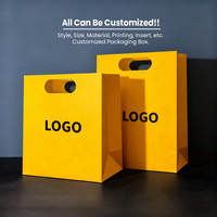 Sacs en papier kraft blanc de luxe, personnalisés avec logo, couleur personnalisée, design personnalisé, pour emballages de parfums et de cosmétiques, avec poignée découpée