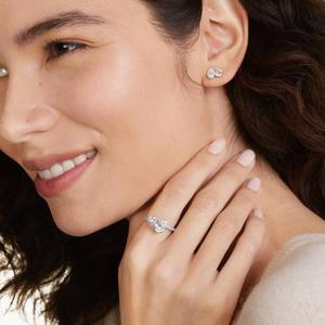 Sparkling Premium 925 Sterling Silver Moissanite Diamond Stud <b>Earrings</b> Luxury <b>Fine</b> Jewelry for Women Anniversary Birthday Gift - Product Image 3