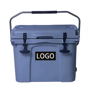 Free Sample BSCI AMAZ0N Hot Sale ISO 20L Hard Cooler Box Picnic Portable LLDPE Cooler Box