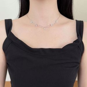 สร้อยคอรูปดาว Dylam สำหรับเด็กผู้หญิง เงินแท้ S925 จี้รูปดาวประดับเพชรคิวบิกเซอร์โคเนีย สายสร้อยแบบมินิมอล ป้องกันการแพ้ - Product Image 4