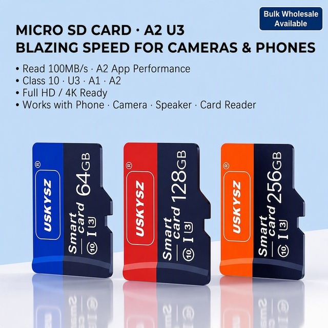 Micro memory Card OEM ODM Wholesale for Game Console Retro Emulator R4 Switch High Speed 16GB 32GB 64GB 128GB