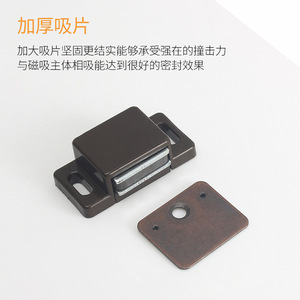 Loquet de porte magnétique en plastique au design minimaliste pour armoire FTCX - Product Image 5