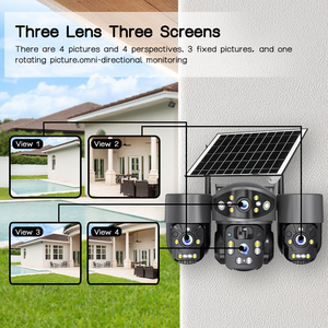 Caméra domestique sans fil 8MP avec vision grand angle, caméra <span class=keywords><strong>ampoule</strong></span> intelligente WiFi avec vision nocturne et fente pour carte SD pour la surveillance de la sécurité à domicile - Product Image 4