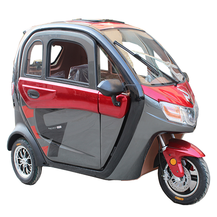1200w大人電気乗客三輪車3輪密閉キャビントライク販売