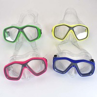 Masque de plongée avec tube d'inhalation-exhalation, lunettes de natation à monture large, masques de natation pour adultes et enfants