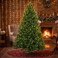 Nouvelles décorations d'arbre de Noël artificielles haut de gamme écologiques pour usage domestique Lumières LED en épicéa sur pied de haute qualité