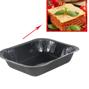 heat sealing ovenable paper tray for frozen food Lasagna