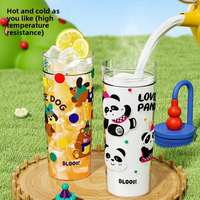 Bouteille d'eau sans BPA C713, design cartoon, pour garçons, filles, étudiants, sport, gourde créative pour enfants, gobelet en plastique