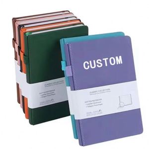 Customizable Wholesale Business PU Leather Diary <b>A5</b> Hardcover <b>Notepads</b> Paper Cover 80 Sheets Thermal Binding Promotional - Product Image 1