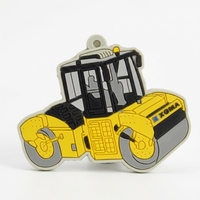 Llavero 3D Personalizado con Logotipo de Tractor, Maquinaria de Construcción, Cargadora, Excavadora, Camión Agrícola, Regalo