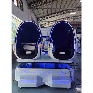 人気2シート没入型9d Vrシミュレーターモーションエッグチェア360ゲーム用屋内子供向けエンターテイメント - Product Image 2