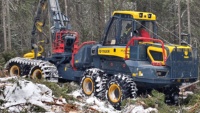 Machinerie forestière : Tête de débroussailleuse forestière, machine à couper les arbres, débroussailleuse forestière, fendeuse de bois avec scies à bois