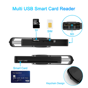 Lecteur de cartes multiples OTG USB 2.0 pour cartes numériques sécurisées TFlash MMC, lecteur de cartes à puce EMV IC sans contact, lecteur de cartes intelligentes sans fil - Product Image 5