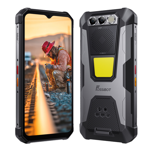 FOSSIBOT F106 Pro Rugged Smartphone Unlocked 15 256GB Storage 12000mAh Battery 6.58 FHD Screen 48MP 20MP 16MP Camera Android