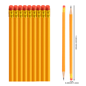 Venta al por mayor de lápices de madera natural, juego de dibujo para niños, mini lápices estándar de papel - Product Image 2