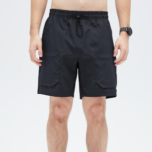Shorts de sport pour homme avec doublure, shorts de course athlétiques à séchage rapide, shorts de sport double couche noirs pour homme - Product Image 4