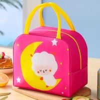 Sac isotherme pour enfants à motif de dessin animé personnalisé, en tissu Oxford rayé